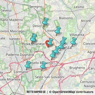Mappa Via Pavia, 20053 Muggiò MB, Italia (3.00167)