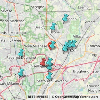 Mappa Via Pavia, 20053 Muggiò MB, Italia (3.71615)