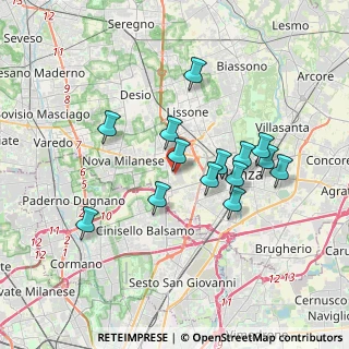 Mappa Via Pavia, 20053 Muggiò MB, Italia (3.13786)