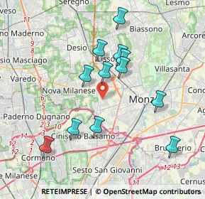 Mappa Via Pavia, 20053 Muggiò MB, Italia (3.5125)