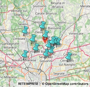 Mappa Via Pavia, 20053 Muggiò MB, Italia (4.94077)