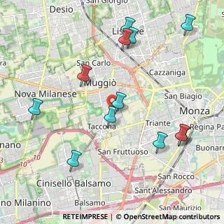 Mappa Via Pavia, 20053 Muggiò MB, Italia (2.32583)