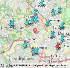 Mappa Via Pavia, 20053 Muggiò MB, Italia (2.3625)