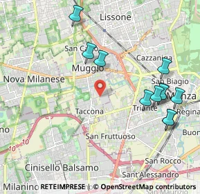 Mappa Via Pavia, 20053 Muggiò MB, Italia (2.24091)