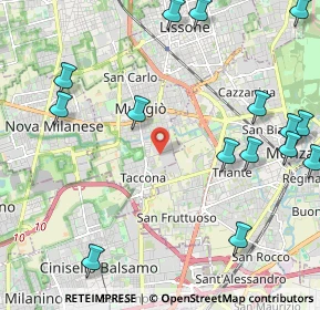 Mappa Via Pavia, 20053 Muggiò MB, Italia (2.905)