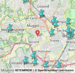 Mappa Via Pavia, 20053 Muggiò MB, Italia (2.87765)