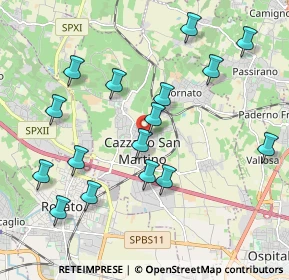 Mappa Via Selva, 25046 Cazzago San Martino BS, Italia (2.10563)