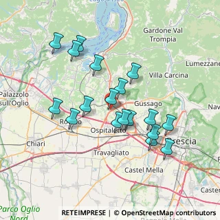 Mappa Via Romanino, 25020 Paderno Franciacorta BS, Italia (6.77)