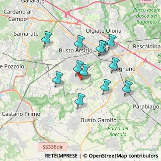 Mappa Via Chisimaio, 21052 Busto Arsizio VA, Italia (3.07667)