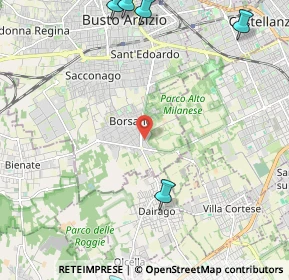 Mappa Via Chisimaio, 21052 Busto Arsizio VA, Italia (3.93077)