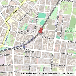 Mappa Via Carlo Amati, 3, 20052 Monza, Monza e Brianza (Lombardia)
