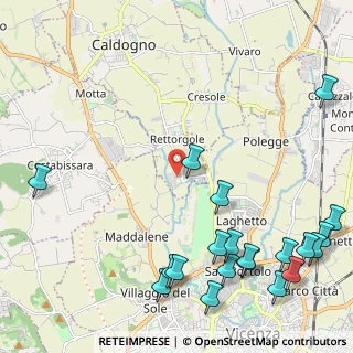 Mappa Via Istrana, 36030 Caldogno VI, Italia (3.07)