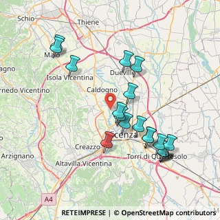 Mappa Via Istrana, 36030 Caldogno VI, Italia (8.01842)
