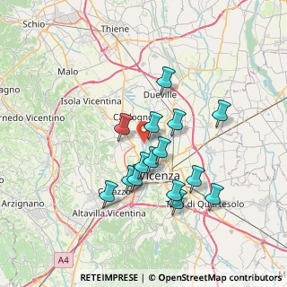 Mappa Via Istrana, 36030 Caldogno VI, Italia (6.16933)