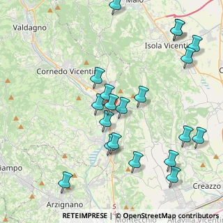 Mappa Via Verona, 36070 Castelgomberto VI, Italia (4.5455)