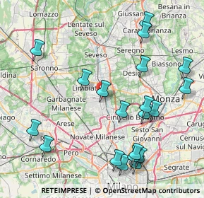 Mappa Via Massimo Serrati, 20037 Paderno Dugnano MI, Italia (9.521)