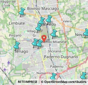 Mappa Via Massimo Serrati, 20037 Paderno Dugnano MI, Italia (2.21455)