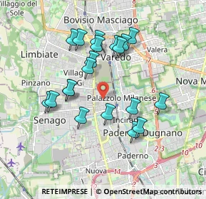Mappa Via Massimo Serrati, 20037 Paderno Dugnano MI, Italia (1.685)