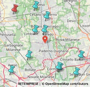 Mappa Via Massimo Serrati, 20037 Paderno Dugnano MI, Italia (5.33818)