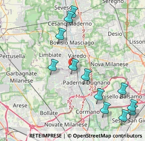 Mappa Via F.lli Alberti, 20037 Paderno Dugnano MI, Italia (4.8125)