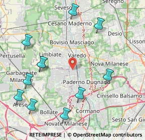 Mappa Via Massimo Serrati, 20037 Paderno Dugnano MI, Italia (5.01182)