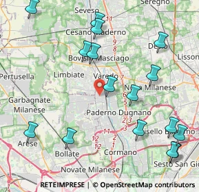 Mappa Via F.lli Alberti, 20037 Paderno Dugnano MI, Italia (5.00938)