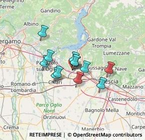 Mappa Via T. Olivelli, 25046 Cazzago San Martino BS, Italia (8.80167)