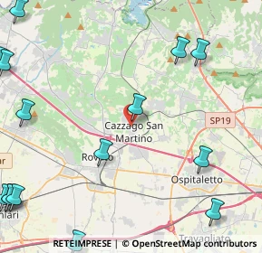 Mappa Via T. Olivelli, 25046 Cazzago San Martino BS, Italia (6.83067)