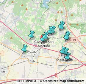 Mappa Via T. Olivelli, 25046 Cazzago San Martino BS, Italia (3.24571)