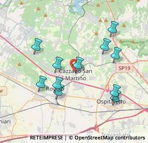 Mappa Via T. Olivelli, 25046 Cazzago San Martino BS, Italia (3.70727)