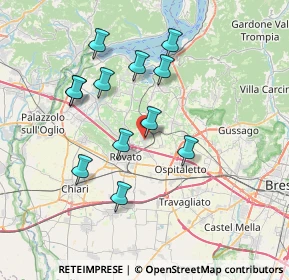 Mappa Via T. Olivelli, 25046 Cazzago San Martino BS, Italia (6.76)