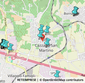 Mappa Via T. Olivelli, 25046 Cazzago San Martino BS, Italia (1.535)