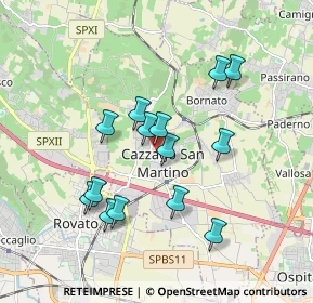 Mappa Via T. Olivelli, 25046 Cazzago San Martino BS, Italia (1.62429)