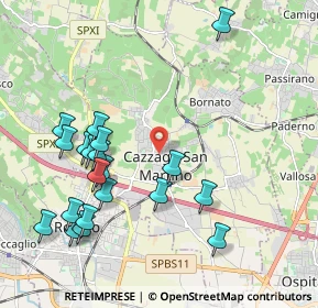 Mappa Via T. Olivelli, 25046 Cazzago San Martino BS, Italia (2.225)