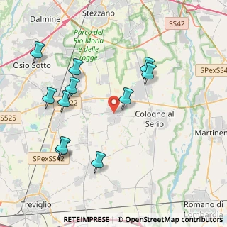 Mappa 24050 Spirano BG, Italia (4.23)