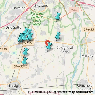 Mappa 24050 Spirano BG, Italia (4.10692)