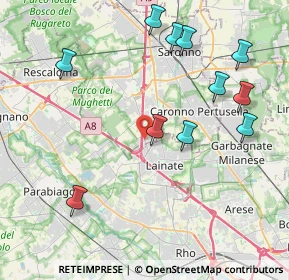 Mappa Viale Italia, 21040 Origgio VA, Italia (4.51182)