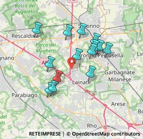 Mappa Viale Italia, 21040 Origgio VA, Italia (3.04786)