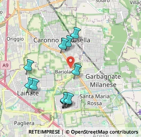 Mappa Via Ponchielli Amilcare, 21042 Caronno Pertusella VA, Italia (1.9025)
