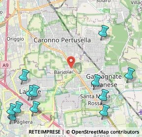 Mappa Via Ponchielli, 21042 Caronno Pertusella VA, Italia (3.14667)