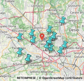 Mappa Via Ponchielli, 21042 Caronno Pertusella VA, Italia (6.49467)