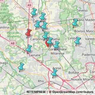 Mappa Via Ponchielli, 21042 Caronno Pertusella VA, Italia (3.98)