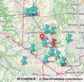 Mappa Via Ponchielli Amilcare, 21042 Caronno Pertusella VA, Italia (3.97938)