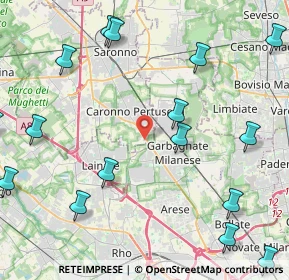 Mappa Via Ponchielli, 21042 Caronno Pertusella VA, Italia (5.80313)