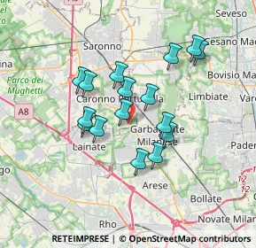 Mappa Via Ponchielli Amilcare, 21042 Caronno Pertusella VA, Italia (2.87188)