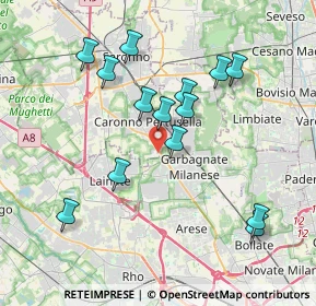 Mappa Via Ponchielli Amilcare, 21042 Caronno Pertusella VA, Italia (3.71786)