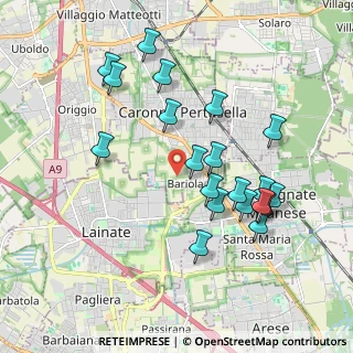 Mappa Via T. O'Carolan, 21042 Caronno Pertusella VA, Italia (1.8975)