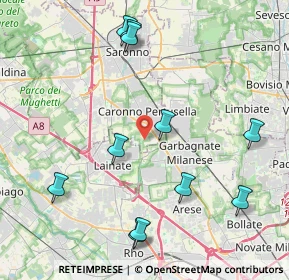Mappa Via T. O'Carolan, 21042 Caronno Pertusella VA, Italia (4.67)