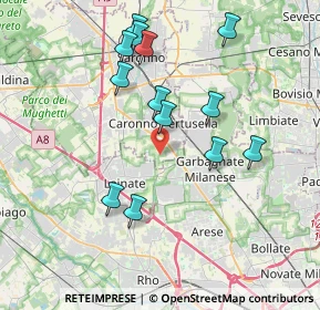 Mappa Via T. O'Carolan, 21042 Caronno Pertusella VA, Italia (3.75769)
