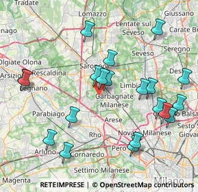 Mappa Via T. O'Carolan, 21042 Caronno Pertusella VA, Italia (8.7915)